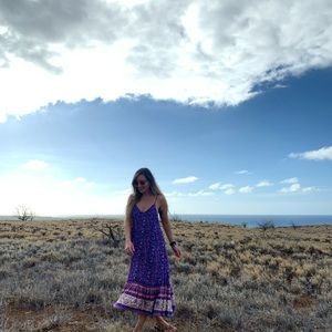 Spell Dahlia Bravehearts Strappy Midi Dress Xs